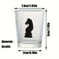 thumbnail image 4 of 33 Pcs Chess Drinking Game Set, Acrylic Board Game with 32 Shot Cups Strategy Party Game Set for Adult Party Night Gathering Festive Celebration Gift, 4 of 9