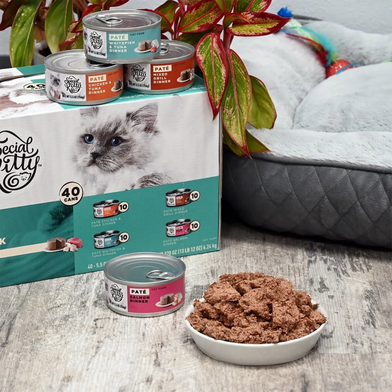 Special Kitty Wet Cat Food Pate Mixed Grill Dinner 5.5 oz Can for