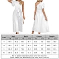 thumbnail image 2 of Vestidos de playa para mujeres con cuello de un hombro y encaje ideales para fiestas de cóctel y bodas FLhrweasw Para estrenar, 2 of 7