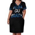 thumbnail image 3 of ALBA GU BRA Vestido de noche holgado con bolsillo y eslogan de bandera escocesa de San Andrés, vestido de mujer para invitada de boda 2025, 3 of 7