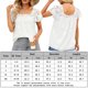 thumbnail image 2 of Tops de encaje para mujer tops de verano con cuello cuadrado a la moda para ir de compras (blanco L) FLhrweasw Para estrenar, 2 of 6