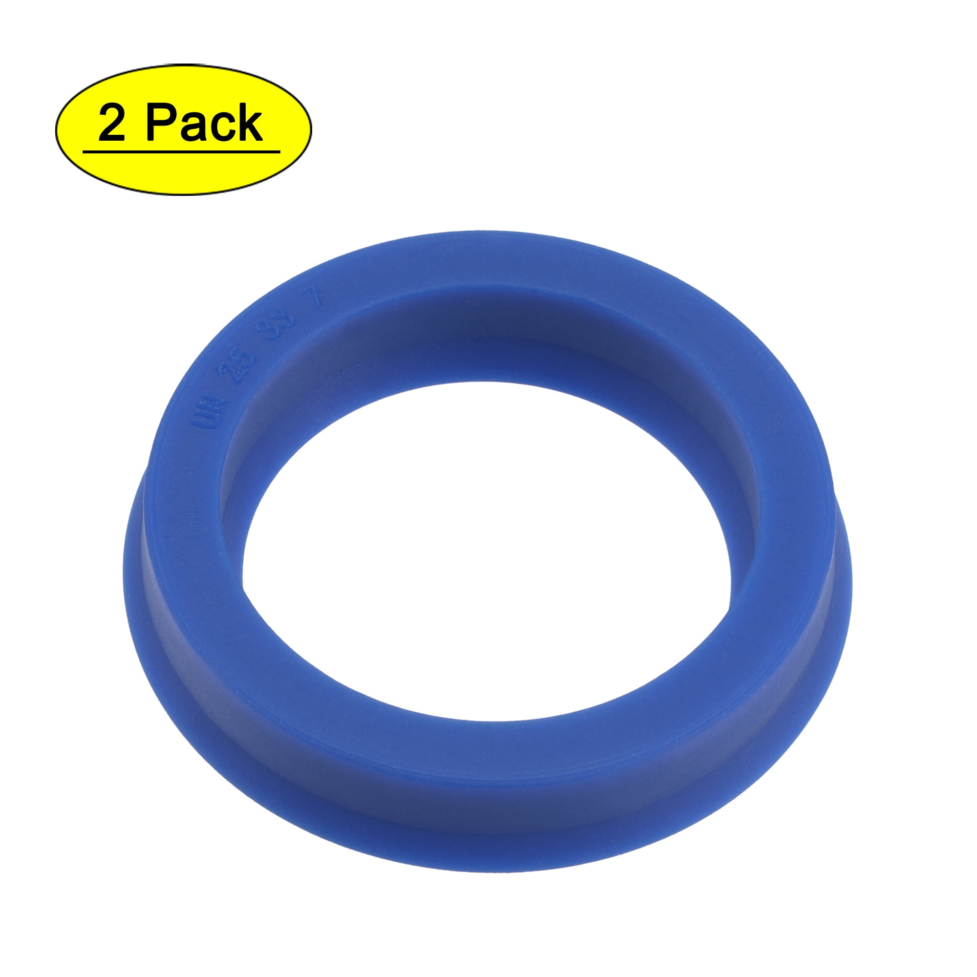 Blue Pack of 2 UN Radial Shaft Seal 25mm ID x 35mm OD x 7mm Width PU Oil Seal 