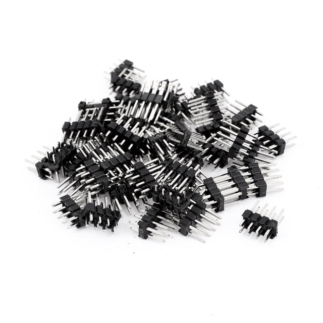 Unique Bargains 50 x Double Row 2x4Pin 2.54mm Male Pin Header IC Connectors