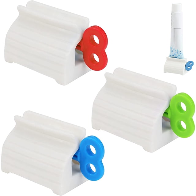 Dispensador de pasta de dientes 3 piezas exprimidor de tubo plástico JM