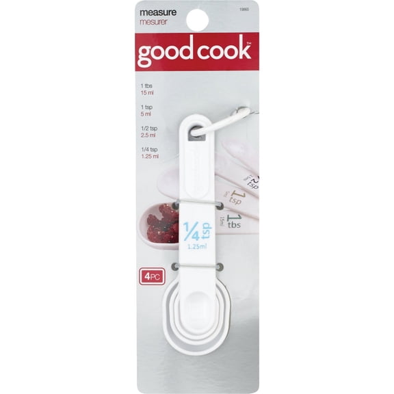 Measuring Spoons Wht 4pc