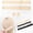 Beige, variant on 2 PCS Adjustable Elastic Band for Wigs No Slip Band with Hooks Removable Wig Band Strap for Glueless Wigs Making Wig Cap Accessories