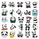 thumbnail image 2 of Pegatinas de panda, 50 pegatinas de grafiti creativas y modernas, pegatinas decorativas de dibujos animados para maletas, scooters, tabletas y coches, 2 of 5
