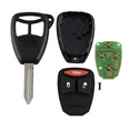 thumbnail image 5 of Wholesalekey Replacement for 2004 - 2013 Dodge Mitsubishi KOBDT04A 3 Buttons Remote Key Fob 315MHz, 5 of 6