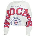 thumbnail image 2 of Women's Gameday Social White Arizona Wildcats Phipps Cropped Sweatshirt, 2 of 4