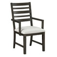 thumbnail image 7 of Dark Espresso Finish Dining Set 7pc Table with Extension Leaf and Upholstered Chairs Wooden Furniture, 7 of 7