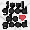 thumbnail image 2 of Feel Do Good Heart Inspiring Saying Women Plus Size Long Sleeve Graphic Tee Brisco Brands 2X, 2 of 3