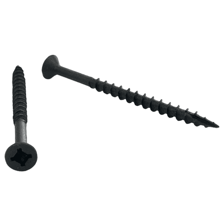 

Cabentry Brand | Wood Screws | Flat Head | Phillips Square Drive | #8 | 3 Inch | Deep Thread | Type 17 Point | Black Phospate Finish | 2000 Piece Box