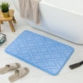 thumbnail image 4 of UttpKLBx Shaggy Plush Soft Shower Rugs Non Slip Quick Dry Bath Mats Water Resistant Bathroom Mat Non Slip Rugs And Mats, Cute Bathroom Rugs (Light Blue), 4 of 6