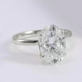 thumbnail image 6 of solitaire jewels 3.75CT Oval Moissanite Solitaire Engagement Ring For Women, 10K White Gold, 6 of 8