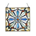 thumbnail image 2 of CHLOE Archie Tiffany-Style Mission Stained Glass Window Panel 20" Height, 2 of 4