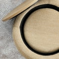 thumbnail image 6 of 25" Round Storage Ottoman - Natural Woven Rattan 2-In-1 Ottoman & Side Table with Hidden Seat Five(Not Include Sofa), 6 of 12