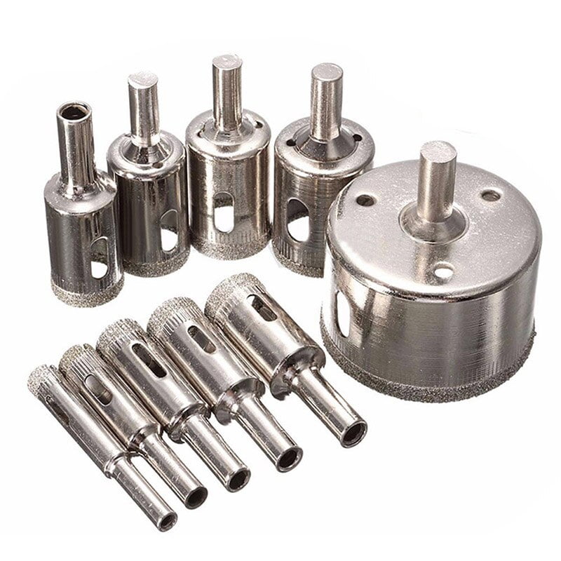 4-30mm Diamond Coated Hole Saw Drill Bit for Glass Tile Ceramic Marble Cutting B