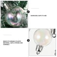 thumbnail image 4 of Bolas de adornos iridiscentes de varios tamaños, adornos de plástico transparente para manualidades de bricolaje, bolas de Navidad iridiscentes, adornos de Navidad transparentes, bolas de plástico par, 4 of 7