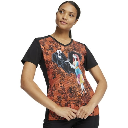 

Tooniforms Scrubs Top For Women V-Neck Plus Size TF637 5XL Undying Love