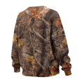thumbnail image 4 of Garronmavis Camo Sweatshirt for Women Oversized Camouflage Leaf Print with Pockets Loose Long Sleeve Tops Crewneck Pullover Sweatshirts for Women, Size M, 4 of 6