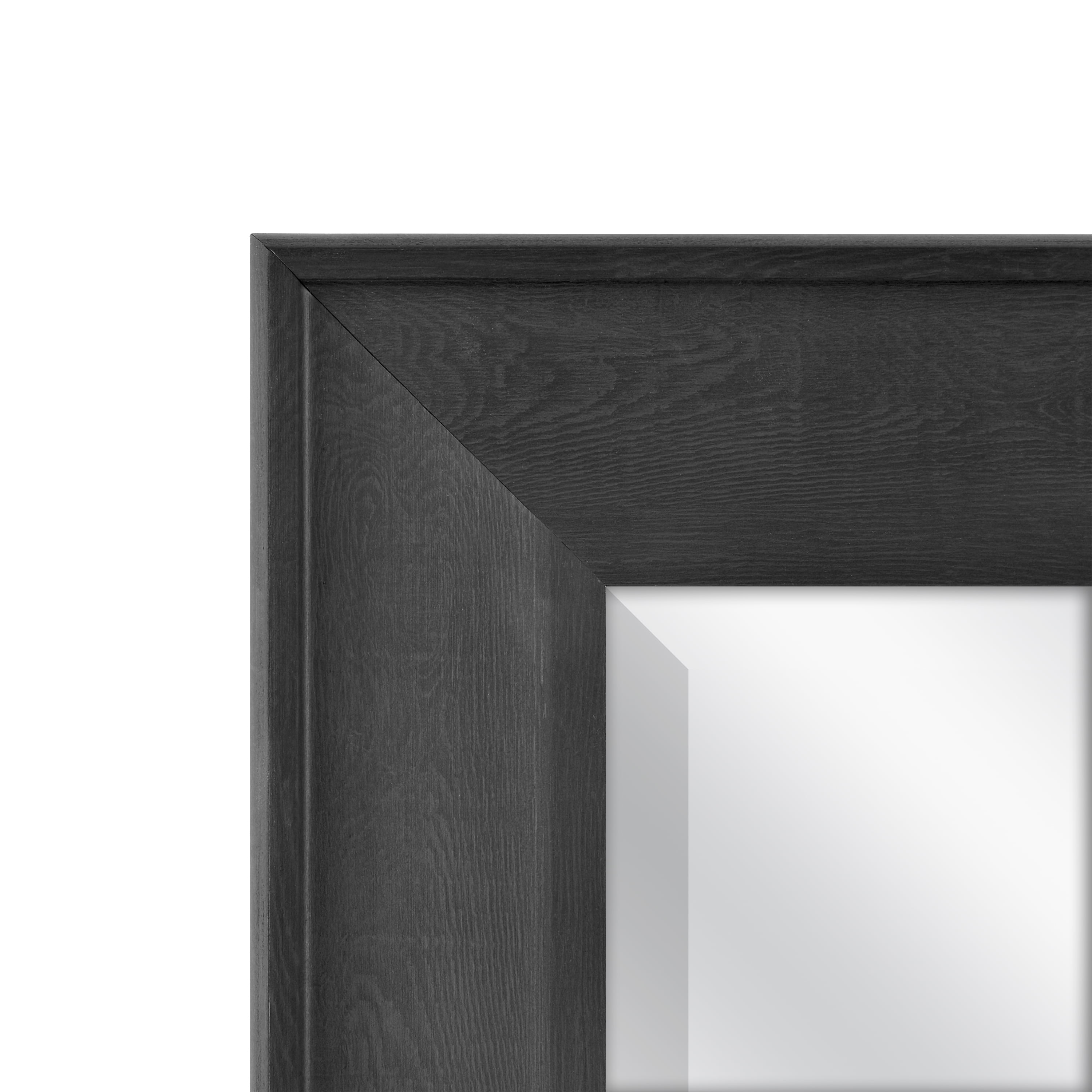 Mainstays Wall Mirror Square, 16In X 16In, Black 