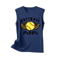 thumbnail image 4 of Birdeem Womens Summer Baseball Printed Sleeveless Round Neck Tank Top Round Neck Tank Top, 4 of 12