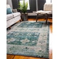 thumbnail image 1 of Unique Loom 3139918 5 x 8 ft. Monterey Empire Rectangular Rug, Green, 1 of 2