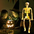 thumbnail image 5 of Halloween Skeleton Life Size Full Body Realistic Posable Movable Jonints for Halloween Party Decoration Décor, 5 of 14