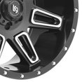 thumbnail image 2 of 20" Black With Natural Accents Burst Series Wheel by LRG Wheels 11721036312N, 2 of 3