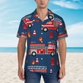thumbnail image 4 of Goofa Fire Truck 1 Hawaiian Shirt for Men, Unisex Summer Beach Casual Short Sleeve Button Down Shirts,Aloha Tropical Floral print shirt-Small, 4 of 9
