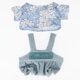 thumbnail image 5 of Ropa de muñecas, traje humanoide, conjunto de ocio, vestido de relajación, accesorios de algodón, piezas encantadoras realistas para bebés y Muñecas y casas de muñecas Floración azul Camisa Vogacara FN011632-02, 5 of 6