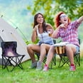 thumbnail image 6 of 600D Oxford Camping Chair Portable Foldable Chair Supports 220 lbs for Picnic, Fishing, Backpacking Solar Vortex, 6 of 8