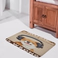 thumbnail image 2 of Front Door Mat, Welcome Door Mats Outdoor Indoor, Coral Velvet Door Mat, Non-Slip Rubber Backing Low Profile Doormat for Entryway, 16"x24", Dog, Music, 2 of 8