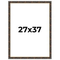 27x37 Frame Gold Real Wood Picture Frame Width 1.5 inches | Interior Frame Depth 0.5 inches |