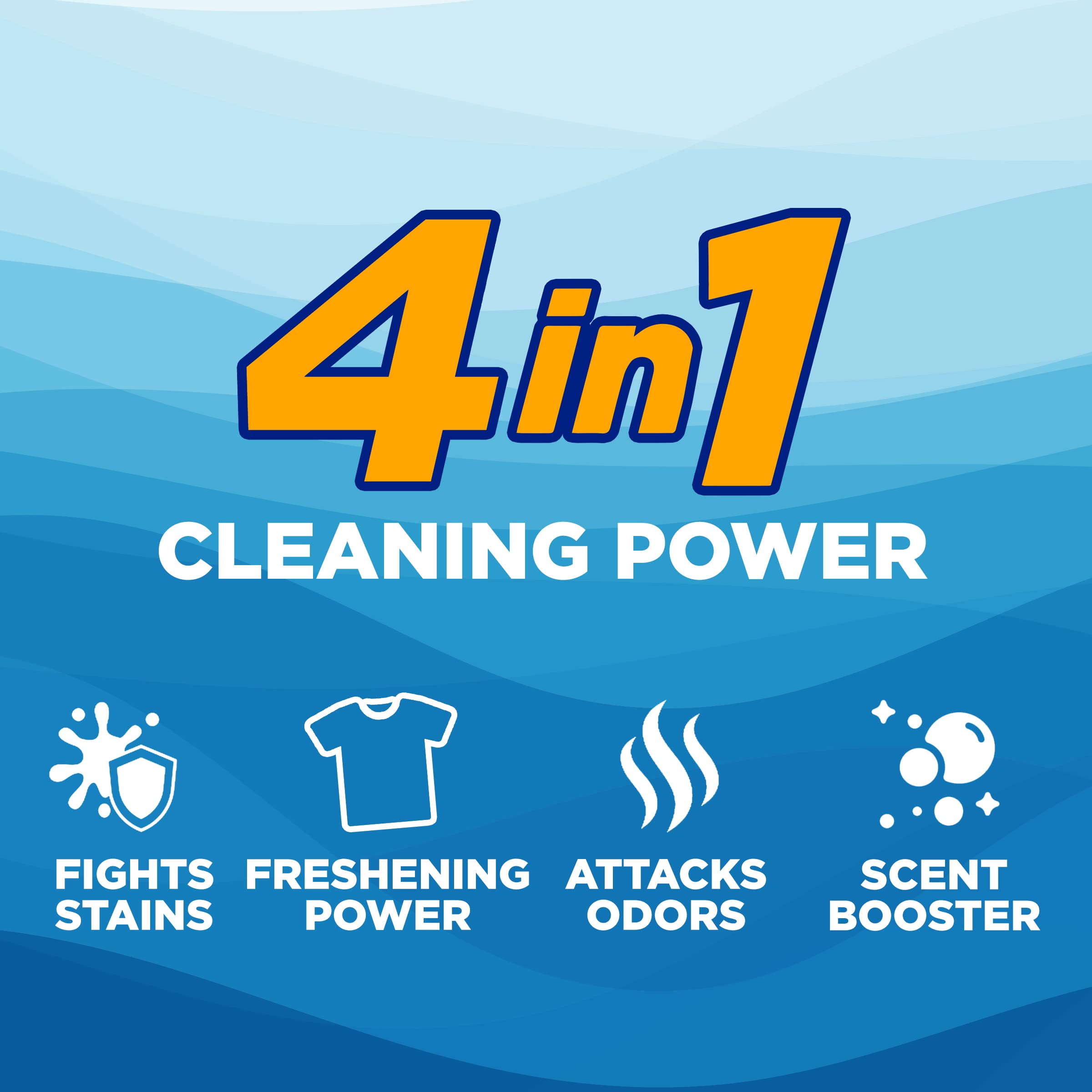 Clean Burst  105 Loads Liquid Laundry Detergent (Pack of 4)