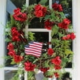 thumbnail image 4 of Independence Day Wreath Decoration 4th of July Hanging Wreath Garland Patriotic Wreath for Front Door, 4 of 6