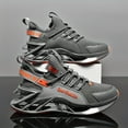 thumbnail image 5 of Men's Breathable Running Sneakers with Mesh Upper & Net Face - Lightweight Sneakers  Lace-Up Closure, Cushioned (Solid Color) Suitable for, Gym, Casual Wear - Round Toe Box,, 5 of 9