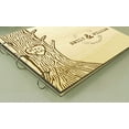 thumbnail image 2 of Handmade Rustic Wedding Guest Book Personalized Name Engraved Bride & Groom Advice Book Tree, 2 of 6