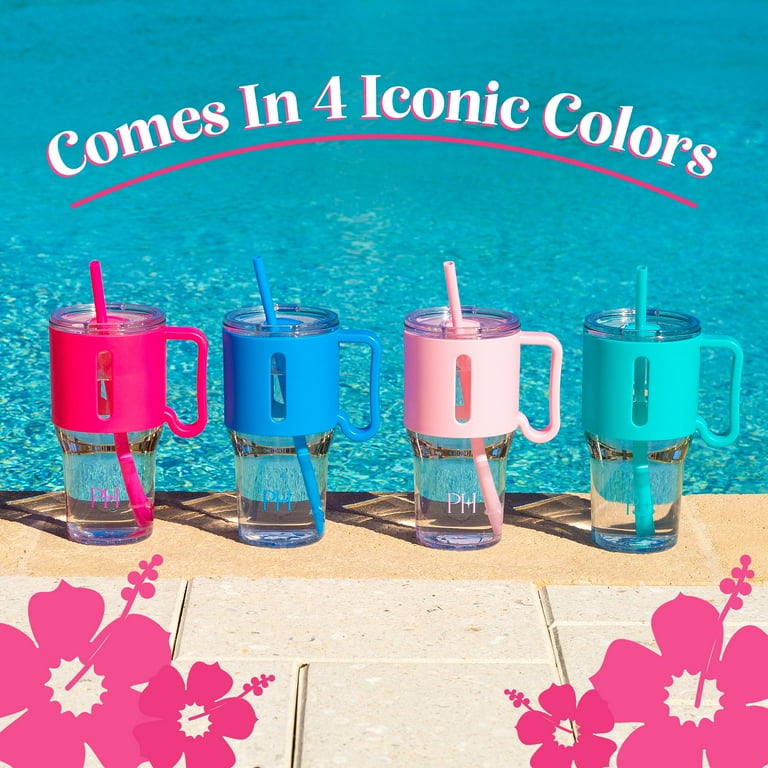 Paris Hilton 40-Ounce Tumbler with Removable Straw, Teal - Walmart.com