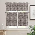 thumbnail image 2 of Christmas Beige Kitchen Curtains and Valances Set, Rod Pocket Curtains Tier Farmhouse Window Curtains 36 Inch Length, Winter Black Xmas Cats Country Funny 3 Piece Kitchen Curtains Set, 2 of 6