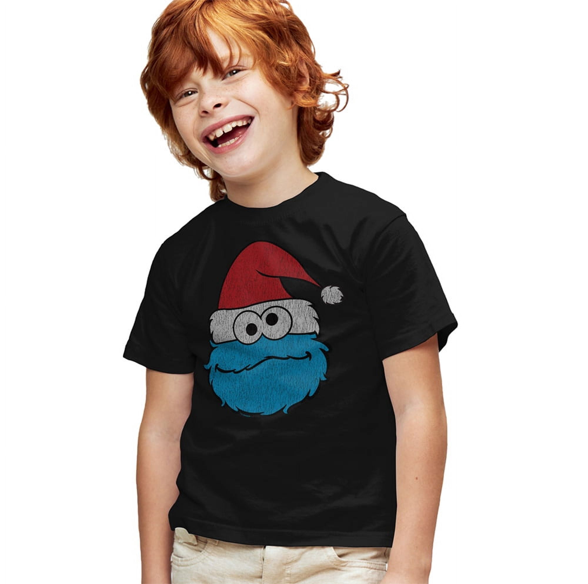 Sesame Street Cookie Monster Christmas Kids T Shirtfor Youth Toddler Boys and Girls