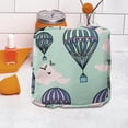 thumbnail image 4 of Bolsa portátil para guardar toallas sanitarias y porta toallas sanitarias. globo verde, 4 of 9