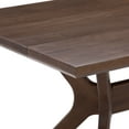 thumbnail image 4 of Plank+Beam 48" Verso Rectangular Dining Table for 6, Solid Wood Cross Leg Kitchen Table, Walnut, 4 of 10