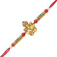 thumbnail image 6 of Rakhi set of 3 Family Pack Rakhi Lumba with dora for Brother and Bhabhi Kundan Beads Stone 3 Rakhis Rakhee Gifts for Bhai Veera Thread Bracelet Dori with Gift Pack in Bag for Raksha Bandhan Festival, 6 of 9