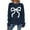 Blue, variant on Women's Sweaters, A Fashionable And Casual Bow Pullover Knitted Sweater For Women(White,L)