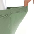 thumbnail image 4 of Men's Skirt Pants Briefs Ice Silk Lengthened Roll Side Opening Briefs Mens Shorts for Daily Wear with Relaxed Comfort and Modern Clean Design, L, Green, 4 of 8