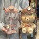 thumbnail image 1 of 1000ml Teddy Bear Water Bottle With Straw, Bottle With Shoulder Strap Portable Teddy Bear Cute Drinking Bottle for School Travel, 1 of 3