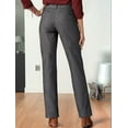 thumbnail image 6 of Women'S High Waist Loose Straight Casual Pants with Pockets Gray S, 6 of 7