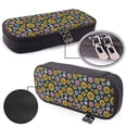 thumbnail image 4 of Lsque Colorful Sunflowers Printed Big Capacity PU Leather Pencil Case Large Pencil Pouch Stationery Pen Bag Pencil Holder for Teen, 4 of 6
