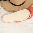 thumbnail image 5 of Tqyyweavej Terry Cloth Open Toe Slippers for Women Memory Foam Slip On House Slippers Color Block Comfy Corduroy Indoor Outdoor Shoes, 5 of 10